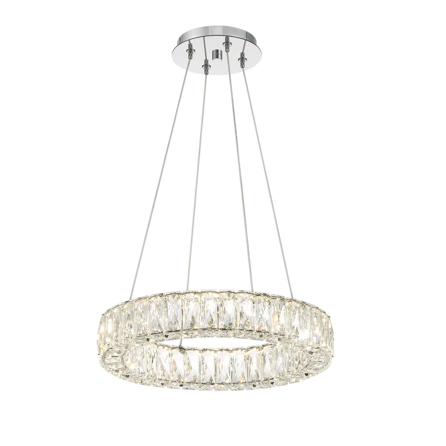 LED Crystal lighting with with Polished Chrome Steel.jpg