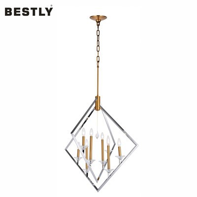 Μοντέρνο Γεωμετρικό Ρόμβο Κρεμαστό Φωτιστικό με-επιχρωμίωση