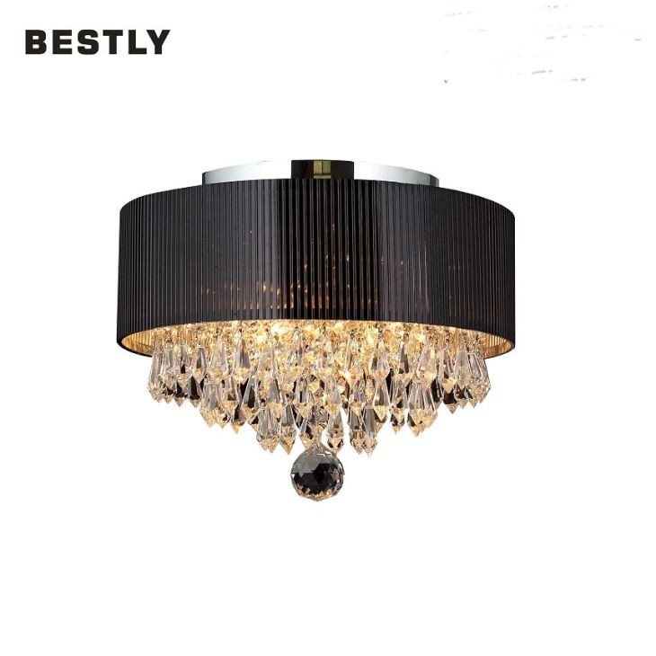 Μοντέρνα φώτα οροφής με κρυστάλλους