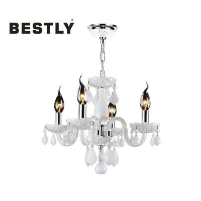 Κρύσταλλο πολυέλαιος διακοσμητικά λευκά κρεμαστά λάμπες