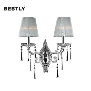 Μοντέρνα Κρυστάλλινα Επιτοίχια Φωτιστικά & Απλίκες με Σκιές-2 Φώτα