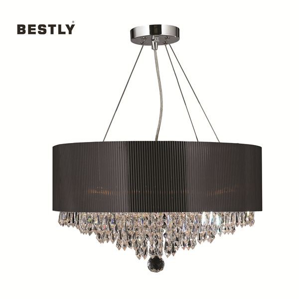 Modern Crystal Pendant Lightings With Shade